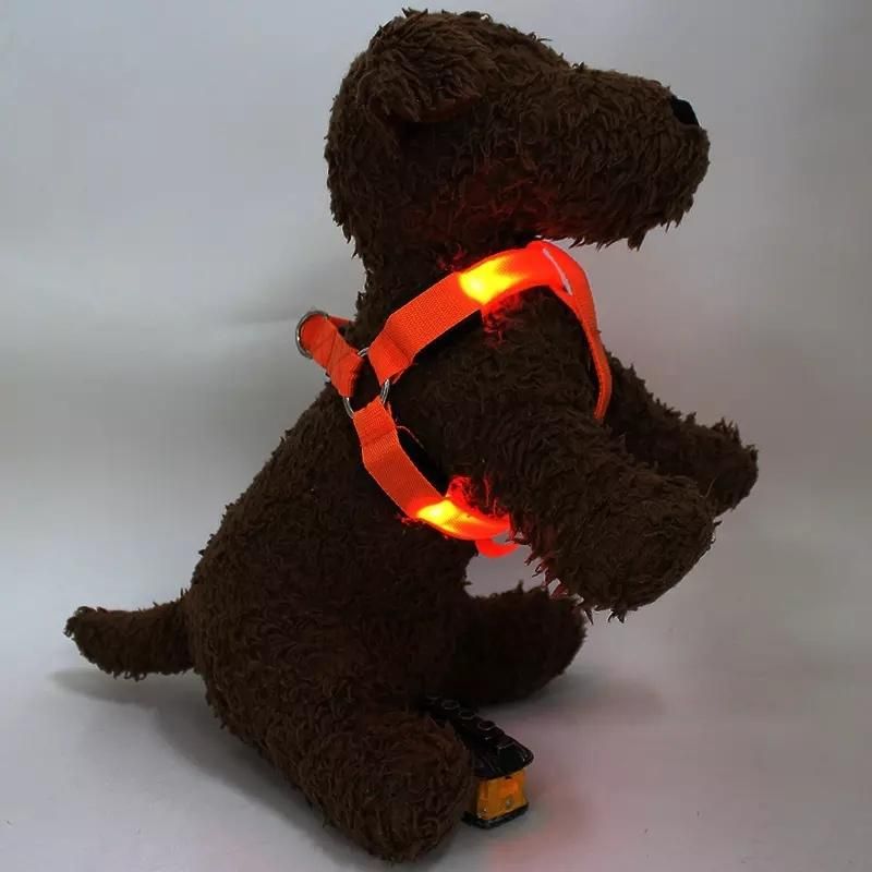 Modern High Quality Nylon LED Flashlight Adjustable Pet Product Dog Harness