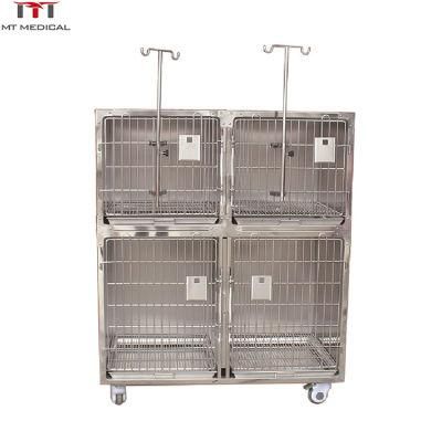 Mt Medical Factory Wholesale Strong Large Kennels Heavy Duty Resistant Dog Cage Stainless Steel