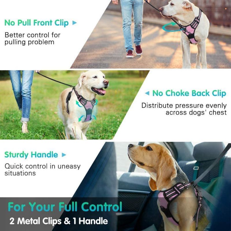 Easy to Wear & Adjust Reflective Dog Harness