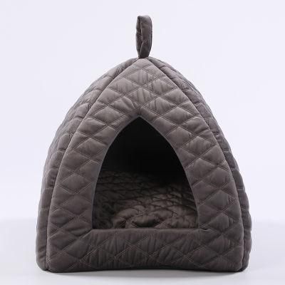 Pet Bed Velvet Eco-Friendly Waterproof Cat House Cave Bed