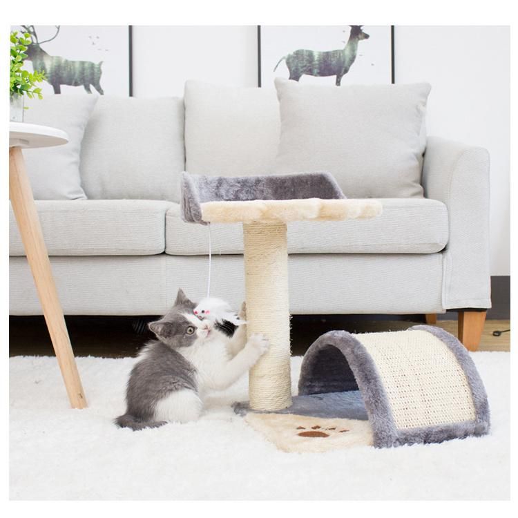 Cat Climbing Rack Nest Arch Bridge Scratching Board