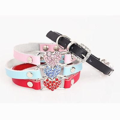 Leather Dog Collar Small Medium Dogs Pet Products Adjustable High Quality Pet Harness