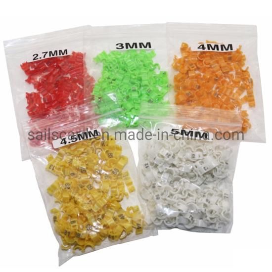 Free Sample 6 Colors 2.7mm Finch Foot Ring