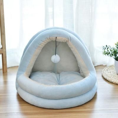 Yurt Semi-Closed Soft Cotton Cat Cage Bed Dog House