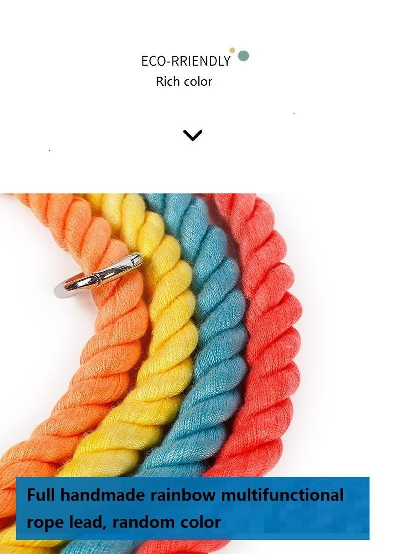 Personality Hook Solid Color Available with Handle Dog Rope Lead