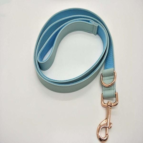 Rose Gold Hardware Durable Leather Dog Leash
