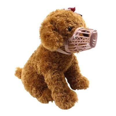 Ready to Ship Plastic Anti-Bite Anti-Bark Soft Basket Breathable Eco-Friendly Durable Walking Pet Mouth Muzzle for Dogs