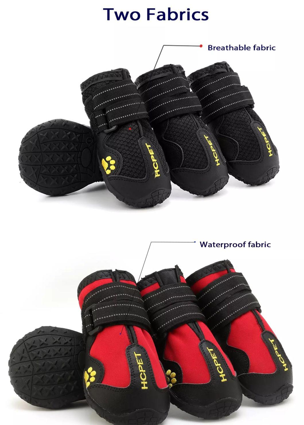 4PCS/Set Pets Waterproof Dog Boots Paw Protectors for Injured Paws Dog Shoes Outdoor
