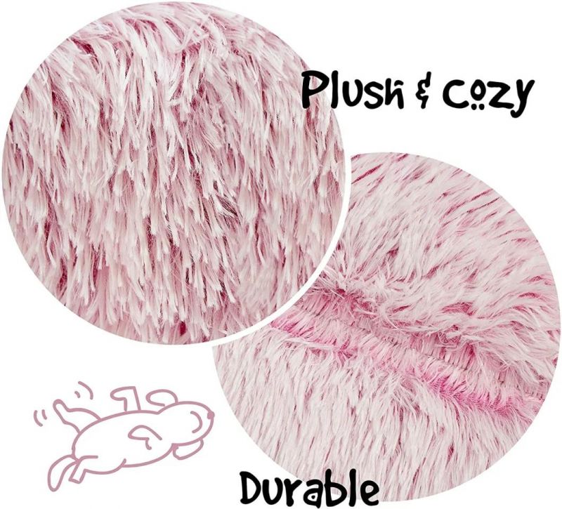 Donut Cat Bed, Faux Fur Dog Beds for Medium Small Dogs