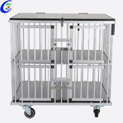 Portable Trolley Dog Show Aluminum Cage