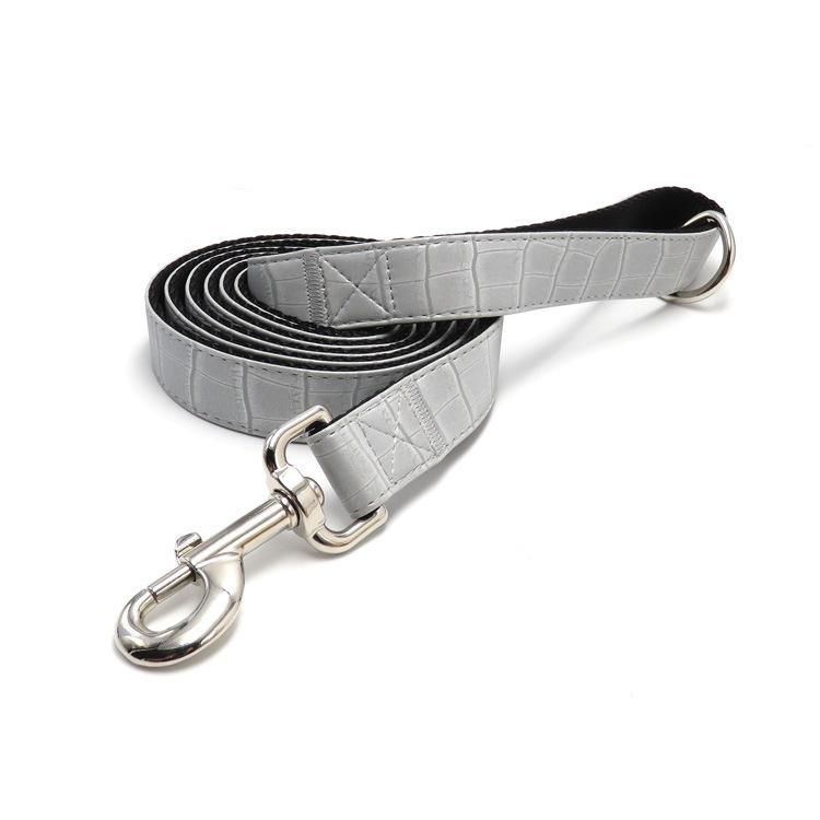 Innovative Padded Retractable PU Leather Pet Dog Leash