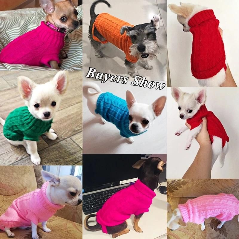 Winter Pet Dog Clothes Warm for Small Puppy Cats Sweater
