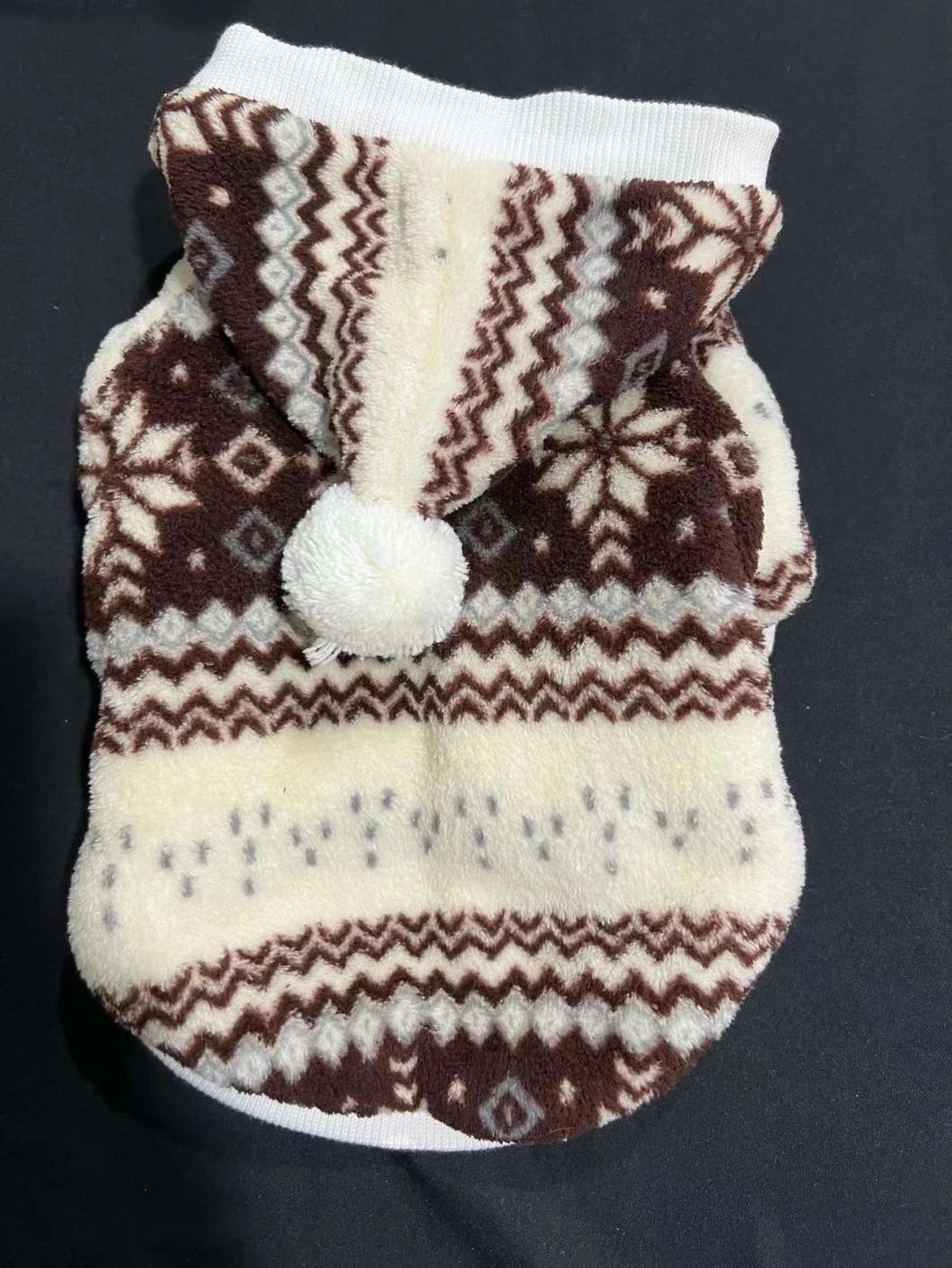 Dog Clothes Hoodie Printing Fleece Dog Clothing