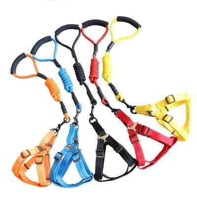 Set of 3 Pet Harness Dog Collar Leash Set Retractable Pet Dog Leash