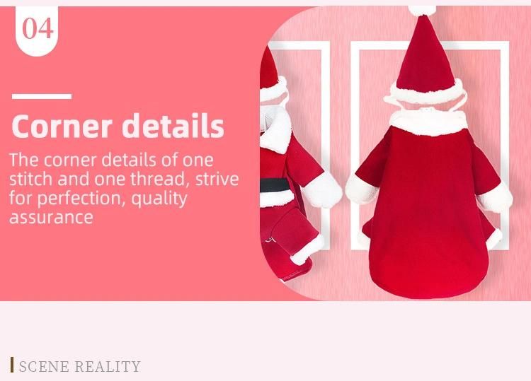 New Super Cute Pet Christmas Clothes Puppy Clothes Three-Dimensional Transforming Dogs Christmas Halloween Costumes