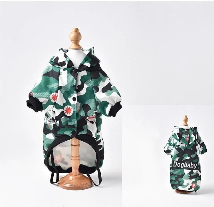 Fashion Print Pet Supply Wholesale Pet Clothes Soft Cotton Pet Coat Dog Hoodie