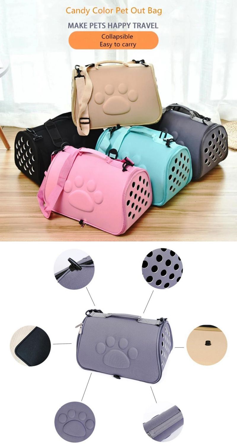 Custom EVA Travel Pet Bag Cage Backpack Dog Cage and Cat Carrier