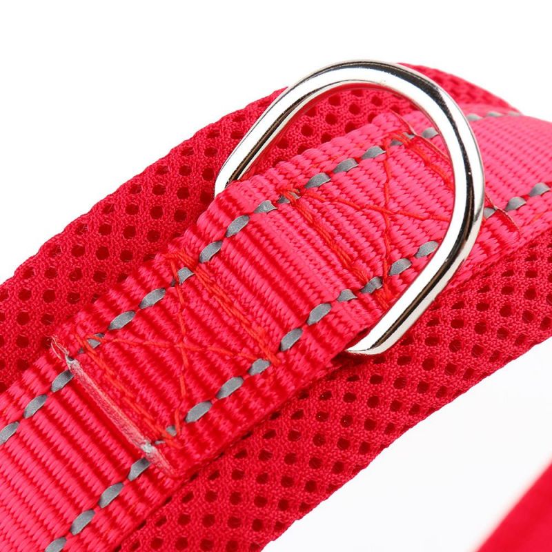Custom Comfortable Reflective Nylon Soft Mesh Padded Quick Fit Y Dog Harness Pet Harness for Walking Training