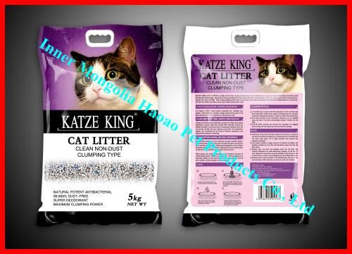 Crushed Shape Bentonite Cat Litter 1-3.8mm