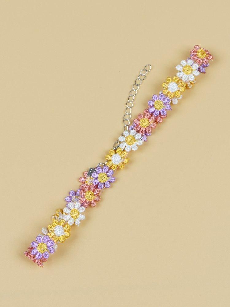 Pet Collar Dog Jewelry Cat and Dog Collar Flower Color Flower Necklace Pet Jewelry