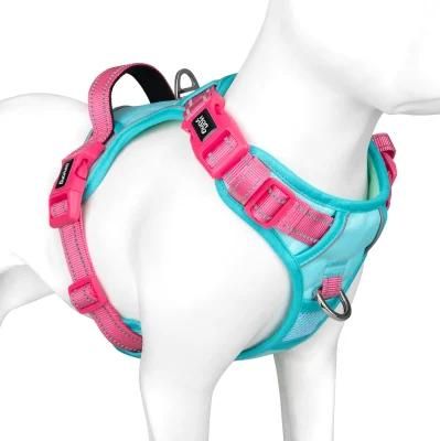 2022 Amazon Hottest No Pull No Choke Padded Handle Oxford Eay Dog Harness