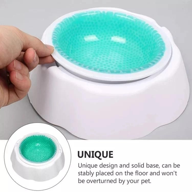 Dog Gel Cooler Bowl/ Pet Ice Cooling Feeder