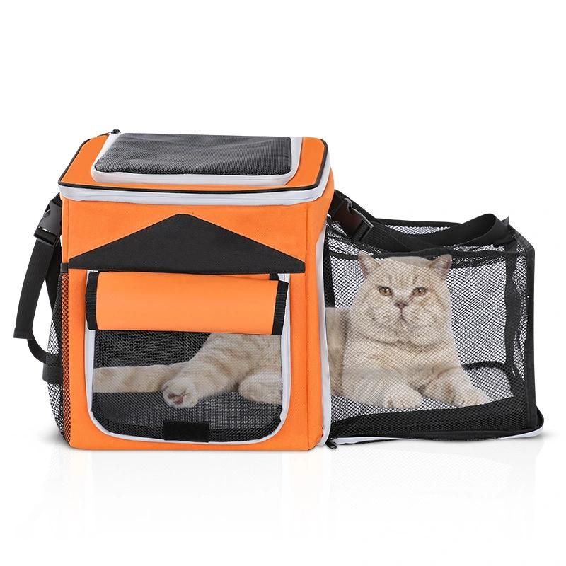 Portable Pet Carrier Booster Backpack Pet Carriers Pet Carrier Bicycle Basket Bag for Dog Cat