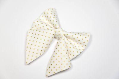 Pet Accessories Bowtie Wholesale Soft Big Silk Fabric Charm Dog Sailor Bow Tie for Collar