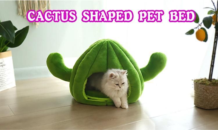 Cactus Pet Nest Plus Velvet Cat Nest Best Bed Sleeping Pad for Dog Products Nest Winter Warm Mattress Cat House Bed