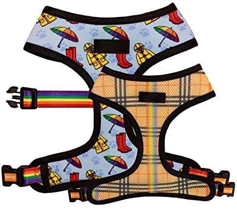 Reversible Harness for French Bulldogs, Boston Terriers, Pugs, Other Compact Dogs Reversible Harness