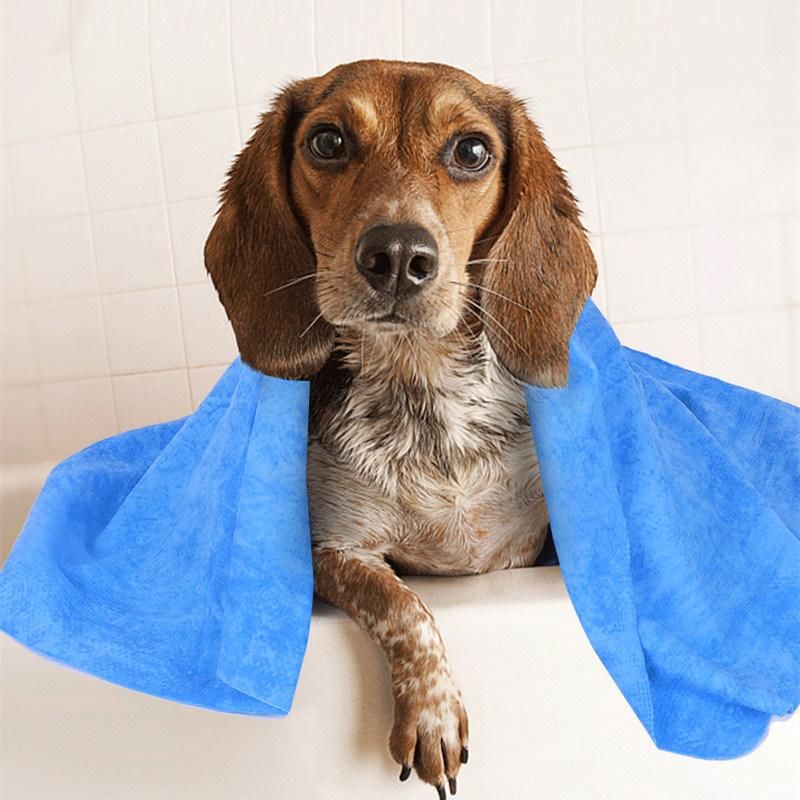 Soft Material Blue Purple Drying Bath Towel Multifunction Pet Towels