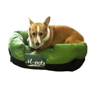 Wholesale Washable Luxury Large Cat Pet Dog Bed with Removable Washable Cover Egg Crate Foam Rattan Travel Dog Bed