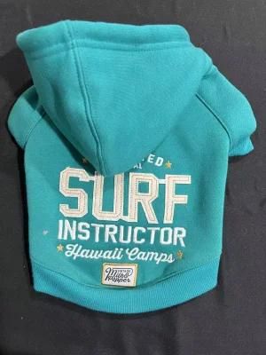&quot;Surf Instructor&quot;Embroider Pet Hoodie Pet Products Pet Accessories Dog Clothes