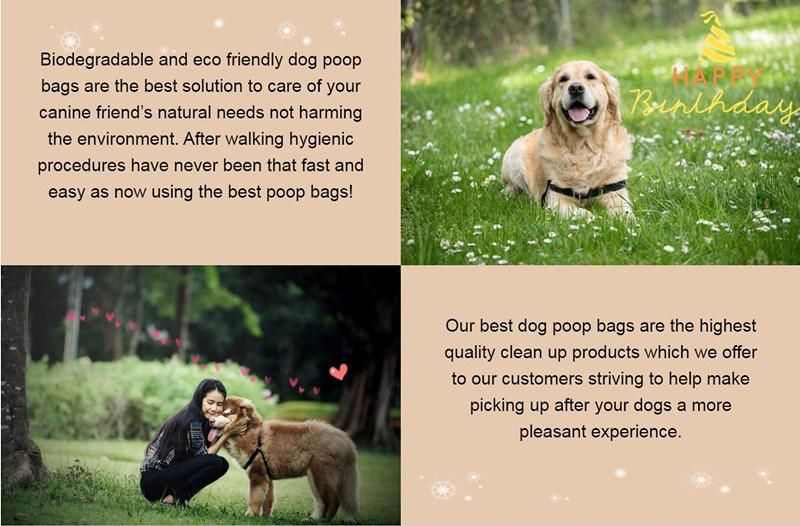 Fully Compostable Disposable Customized Pet Biodegradable Corn Starch Poop Bag