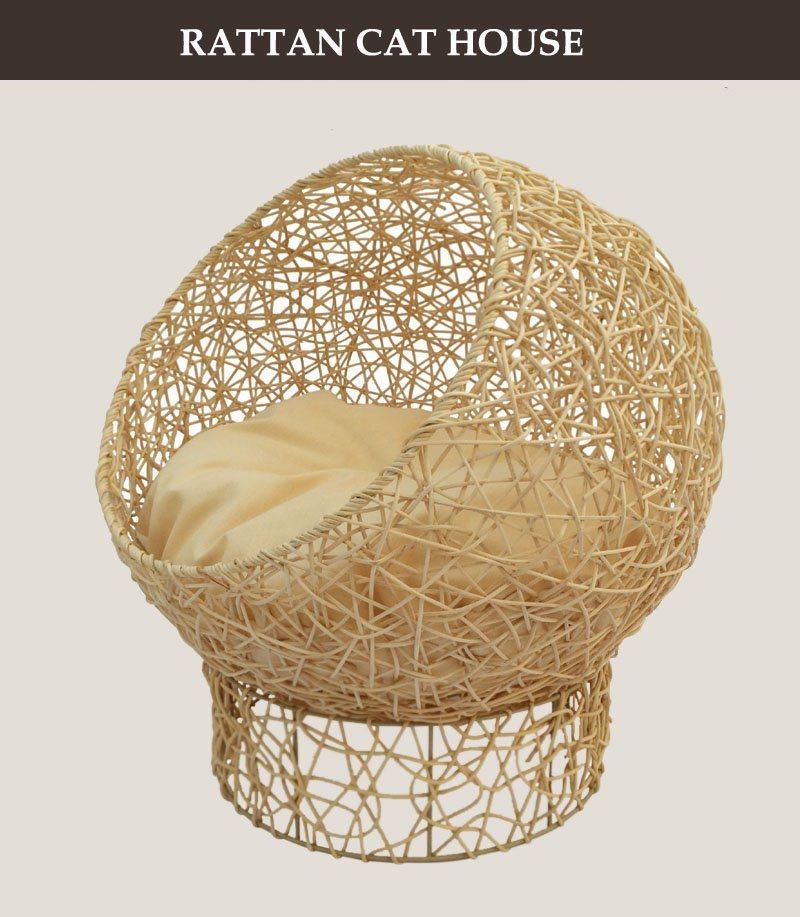 Rattan Weaving Modern Simple Cat Nest Pet House