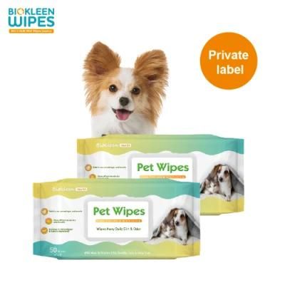 Biokleen Portable Remove Tear Stain Pet Eye Wipes Eco Friendly OEM Dog and Cat Wet Wipes