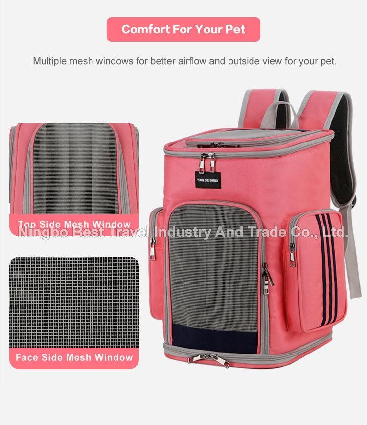 Travel Camping Small Cats Dog Backpack Carrier Bag Ventilated Breathable Pet Backpack