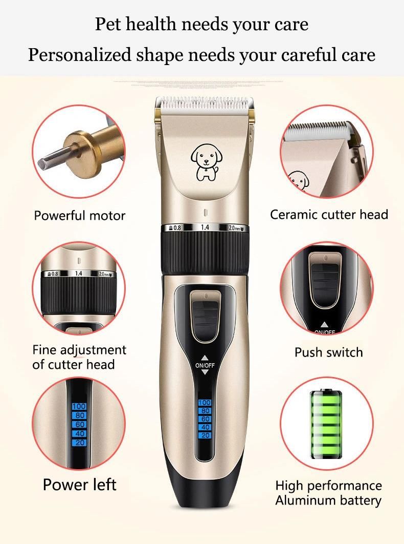 Professional Electric Pet Dog Cat Hair Trimmer Animal Grooming Clippers