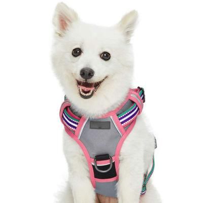 3m Reflective Multi-Colored Small Medium Dog Harness Vest 2020 Upgraded Pet Harnesses