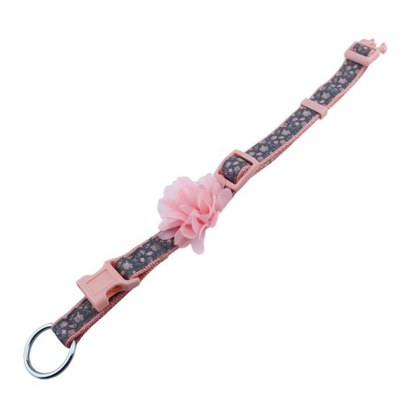 Wholesale Custom Personalized Fashion Flower Dog Collar for Puppy Pet Cat