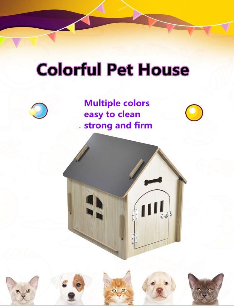 Wholesale Cat Supplies Color MDF Pet House