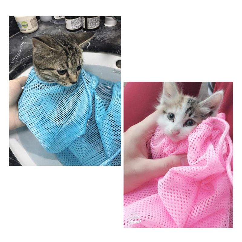 Cat Grooming Bag Biting & Scratching Resisted for Bathing Injecting Examining Nail Trimming Mokofuwa