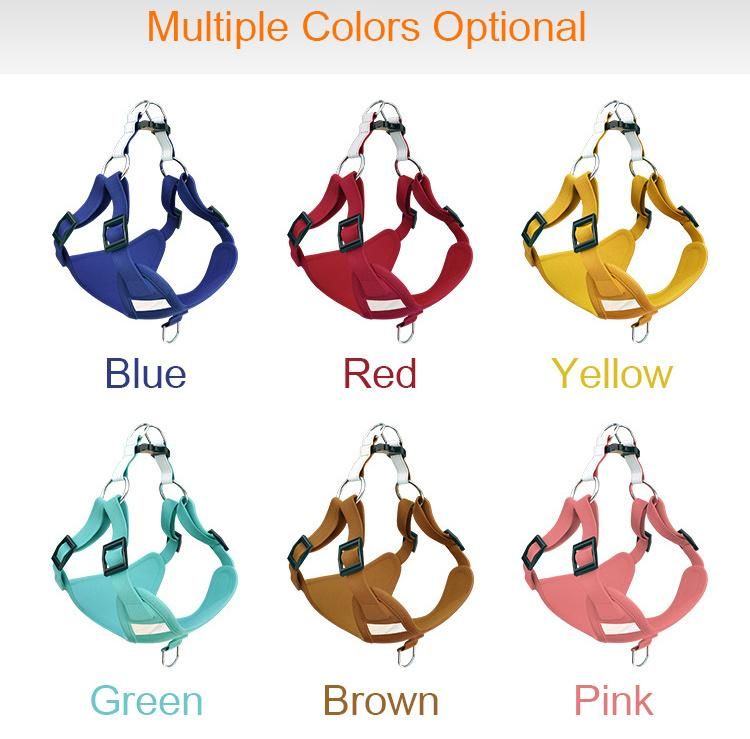 Heavy Duty Simple Solid, Color Adjustable Training Running Explosion-Proof Rushed Puppy Dogs Harness