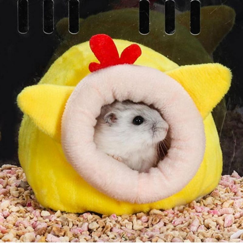 Pet Cage for Hamster Accessories Pet Bed Mouse Cotton House Small Animal Nest Winter Warm