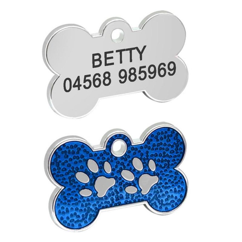 Engraved Dog Name ID Tags Pendant Personalized Pet Accessories