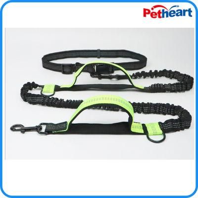 Running Reflective Pull Dog Leash Double Elastic Dog Leash