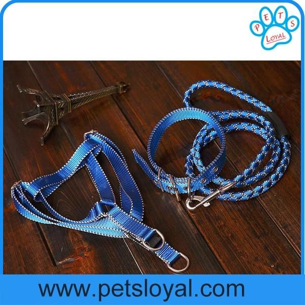 Factory Wholesale Pet Leash Dog Harness with Collar