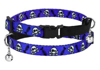 Nylon Pet Collar Halloween Dog Collar with Bell Custom Design Wholesale Manufacturer