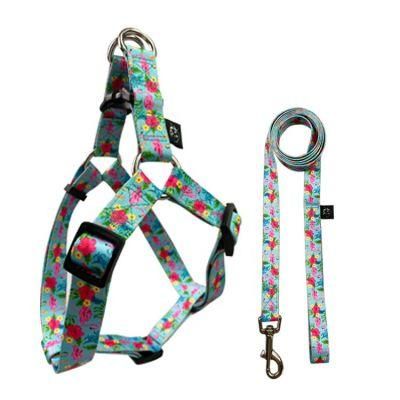 2021 Sublimation Fashion Pet Harness Luxury Dog Leash Set Reflective Dog Harness