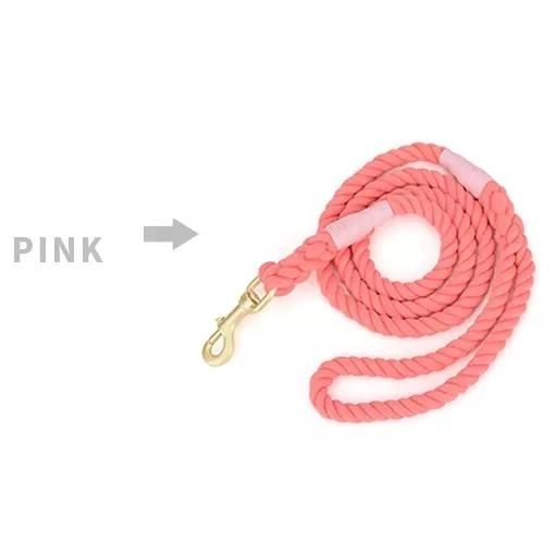 Fashion and Attractive Braided Rope Cotton Dog Leash